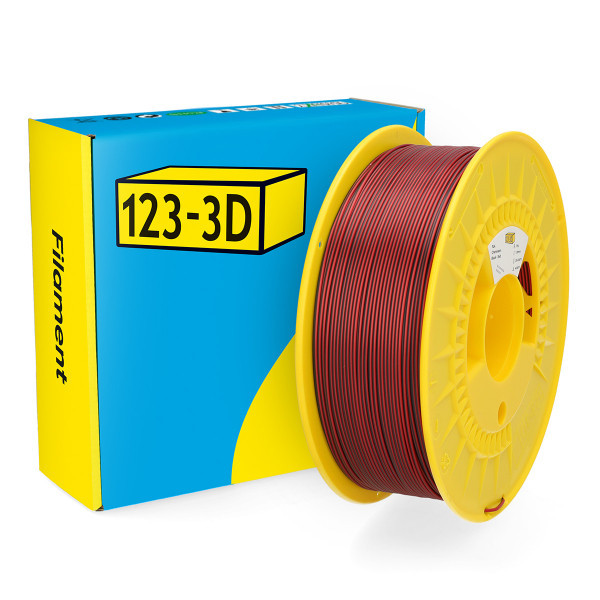 123-3D Filament PLA Chameleon Μαύρο-Κόκκινο 1,75 mm 1 kg DHM00262 - 1