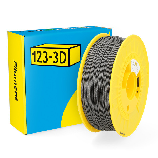 123-3D Filament PLA Glitter Ανθρακί 1,75 mm 1 kg DHM00064 - 1
