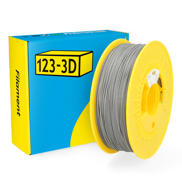 123-3D Filament PLA Glitter Ασημί 1,75 mm 1 kg DHM00062 - 1