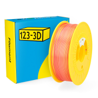 123-3D Filament PLA Satin Rainbow Κόκκινο-Πορτοκαλί 1,75 mm 1 kg DHM00116
