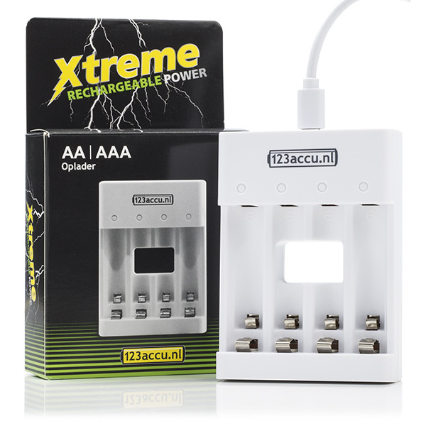 Φορτιστής USB Xtreme Power AA / HR6 και AAA / HR03 με 123 μπαταρίες ADR00180 - 1