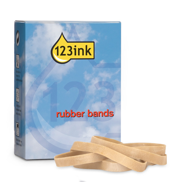 123ink λαστιχάκια, 125mm x 8mm (συσκευασία 500g) 144808123I 300511 - 1