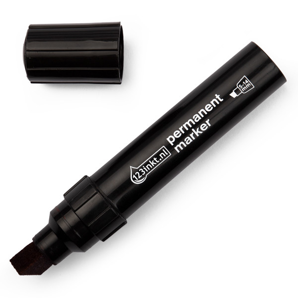 123ink μαύρος μόνιμος μαρκαδόρος (μύτη 5 - 14 mm) 300837 - 1
