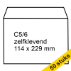 123ink C5/6 λευκός αυτοκόλλητος φάκελος 114mm x 229mm (50-συσκευασία)