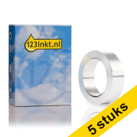 123ink Dymo S0720160 / 31000 Rhino ταινία αλουμινίου μη κολλητική ασήμι 12mm (5-συσκευασία) S0720160C 088739