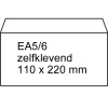 123ink EA5/6 λευκός με αυτοκόλλητη ταινία, 110mm x 220mm (συσκευασία 25)