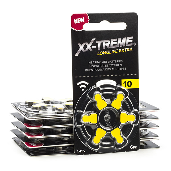 123ink XX-TREME Longlife Extra 10 / PR70 / Κίτρινη μπαταρία ακουστικού βαρηκοΐας (συσκευασία 60)  A1200016 - 1