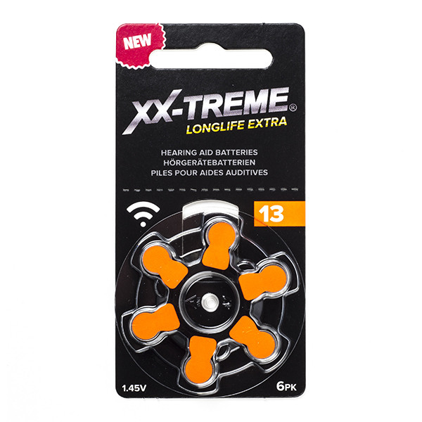 123ink XX-TREME Longlife Extra 13 / PR48 / Πορτοκαλί μπαταρία ακουστικού βαρηκοΐας (6-pack) 13A 13HP 13SA 7000ZD AC13 A1200019 - 1