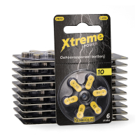 123ink Xtreme Power 10 / PR70 / Κίτρινη μπαταρία ακουστικού βαρηκοΐας 120 τεμάχια
