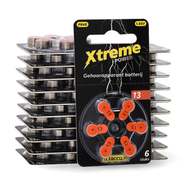 123ink Xtreme Power 13 / PR48 / Πορτοκαλί μπαταρία ακουστικού βαρηκοΐας 120 τεμάχια ADR00371 - 1