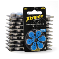 123ink Xtreme Power 675 / PR44 / Μπλε μπαταρία ακουστικού βαρηκοΐας 120 τεμάχια