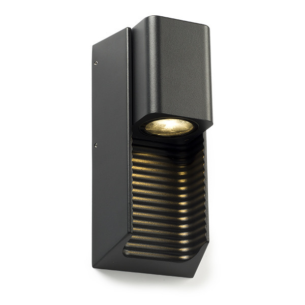 123inkt Απλίκα τοίχου 123 led Charlotte black κατάλληλη για 1 x GU10 5921 LDR08504 - 1