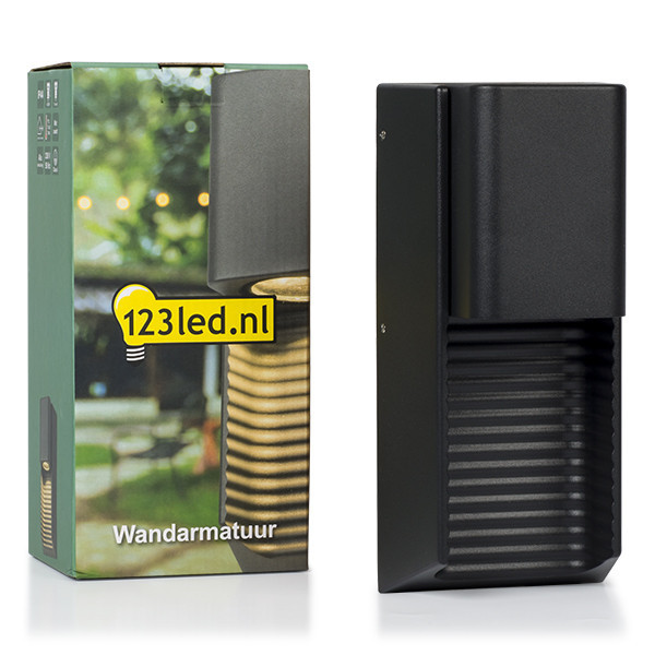 123inkt Απλίκα τοίχου 123 led Charlotte black κατάλληλη για 1 x GU10 5921 LDR08504 - 2