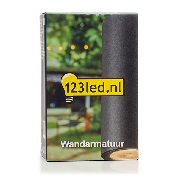 123inkt Απλίκα τοίχου 123 led Santa Barbara Up & Down μαύρη κατάλληλη για 2 λαμπτήρες GU10 1113 LDR08503 - 5