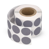 Αυτοκόλλητες Στρογγυλές Ετικέτες Ø 18 mm γκρι (1.000 ετικέτες σε ρολό) 300805