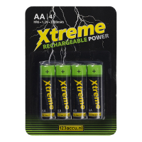 123inkt Επαναφορτιζόμενη μπαταρία AA 123 ink Xtreme Power (συσκευασία 4) AA HR6 ADR00076