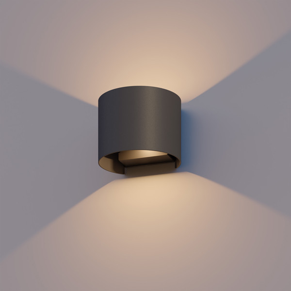 123inkt Επιτοίχιο φωτιστικό 123 led Alvin μαύρο 2700K HS-6W-WOD001-ND LDR08548 - 1