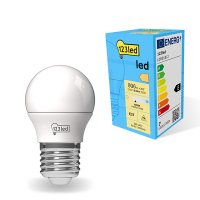 Λάμπα LED ματ μπάλας E27 123 led 6,5W (60W) | 4000K LDR01812