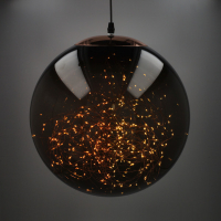 Λάμπα LED 123 Χριστουγεννιάτικη Ø 35 cm εξαιρετικά θερμό λευκό & θερμό λευκό 300 φώτα καπνιστό LDR07339