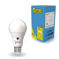 Λάμπα LED E27 123 led ματ αχλάδι με αισθητήρα ημέρας 8W (60W) LDR01844