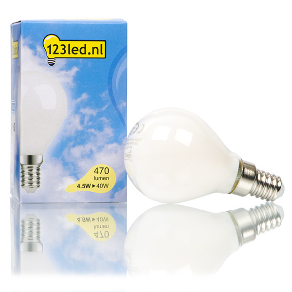 123inkt Λαμπτήρας LED 123LED E14 Mat Filament Dimmable 2700K 470ml 4.5W Warm White  LDR01532 - 1