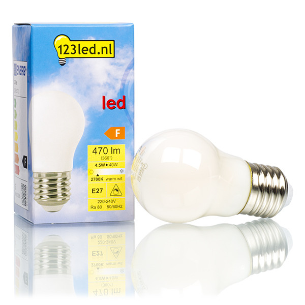 123inkt Λαμπτήρας LED 123LED E27 Mat Filament Dimmable 2700K 470lm 4.5W Warm White  LDR01672 - 1