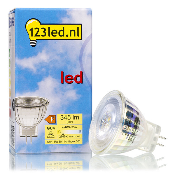 123inkt Λαμπτήρας LED 123LED GU4 Spot Dimmable 2700K 345lm 4.4W Warm White  LDR01700 - 1