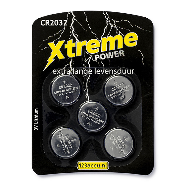 123inkt Μπαταρίες Xtreme Power CR2032 (5-pack) 150-803432C ADR00046C BR2032C CR2032/01BC GPCR2032C ADR00046 - 1