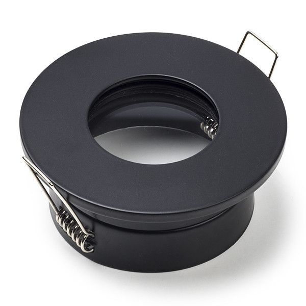 123inkt Φωτιστικό LED Χωνευτό Στρογγυλό 123LED GU10 IP65 83mm Black TS6801-MB LDR08015 - 1