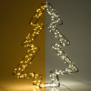 Χριστουγεννιάτικο δέντρο LED 123 3D 36 cm εξαιρετικά ζεστό λευκό & ζεστό λευκό 300 λαμπάκια μαύρο LDR07272 - 1