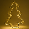 Χριστουγεννιάτικο δέντρο LED 123 3D 36 cm εξαιρετικά ζεστό λευκό & ζεστό λευκό 300 λαμπάκια μαύρο LDR07272 - 3