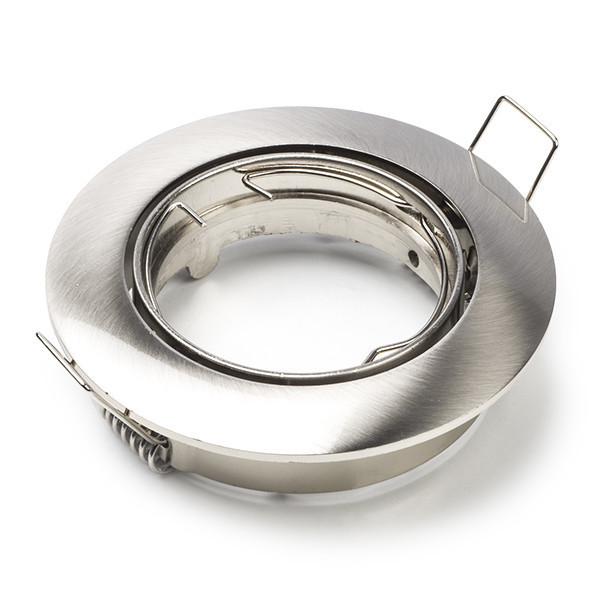 123inkt Χωνευτό Φωτιστικό Σποτ Στρογγυλό 123led GU10 84mm Nickel Silver 650100107c TS6002-SN LDR08002 - 1