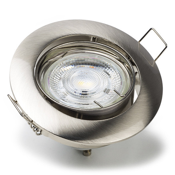 123inkt Χωνευτό Φωτιστικό Σποτ Στρογγυλό 123led GU10 84mm Nickel Silver 650100107c TS6002-SN LDR08002 - 2