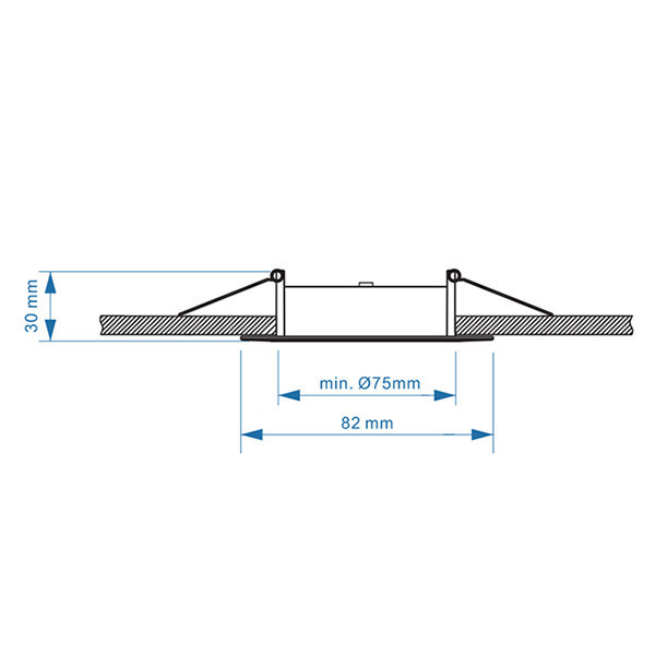Χωνευτό Φωτιστικό Σποτ Τετράγωνο 123led GU10 82 x 82 mm White LDR08003 - 5