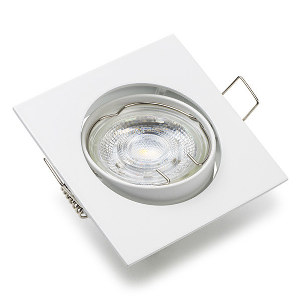 Χωνευτό Φωτιστικό Σποτ Τετράγωνο 123led GU10 82 x 82 mm White LDR08003 - 2