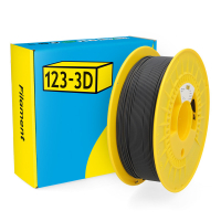 123-3D Filament PETG Ματ Μαύρο 1,75 mm 1 kg DHM00249