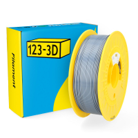 123-3D Filament PLA Σατινέ Γκρι 1,75 mm 1 kg DHM00074