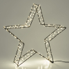 123LED Χριστουγεννιάτικο αστέρι 3D 36 cm εξαιρετικά ζεστό λευκό & ζεστό λευκό 300 φώτα μαύρο LDR07266 - 4