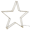 123LED Χριστουγεννιάτικο αστέρι 3D 56 cm εξαιρετικά ζεστό λευκό & ζεστό λευκό 540 φώτα μαύρο LDR07267 - 2