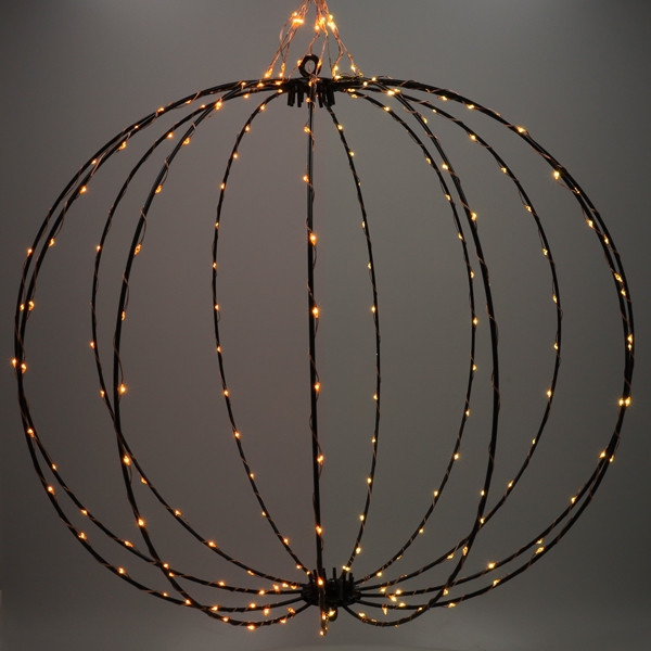 123 λάμπα LED Χριστουγεννιάτικη Ø 60 cm εξαιρετικά ζεστό λευκό & ζεστό λευκό 288 λαμπάκια μαύρο LDR07333 - 1