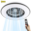 Ανεμιστήρας οροφής με λάμπα LED | Ø 48,5 cm | 2000-4000K | Μαύρο | 63W LDR02466 - 2