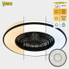 Ανεμιστήρας οροφής με λάμπα LED | Ø 48,5 cm | 2000-4000K | Μαύρο | 63W LDR02466 - 4