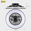Ανεμιστήρας οροφής με λάμπα LED | Ø 48,5 cm | 2000-4000K | Μαύρο | 63W LDR02466 - 7