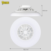 Ανεμιστήρας οροφής με λάμπα LED | Ø 48,5 cm | RGB+2700-6500K | Λευκό | 39W LDR02468 - 8