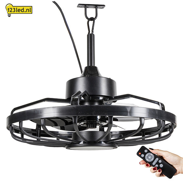 Ανεμιστήρας οροφής με λάμπα LED | Ø 50,8 cm | 2000-4000K | IP44 | Μαύρο | 42W LDR02463 - 2