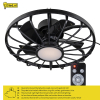 Ανεμιστήρας οροφής με λάμπα LED | Ø 50,8 cm | 2000-4000K | IP44 | Μαύρο | 42W LDR02463 - 7