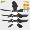 Ανεμιστήρας οροφής με λάμπα LED | Ø 53 cm | 2200-6500K | Μαύρο | 25W LDR02464 - 4
