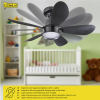 Ανεμιστήρας οροφής με λάμπα LED | Ø 53 cm | 2200-6500K | Μαύρο | 25W LDR02464 - 5