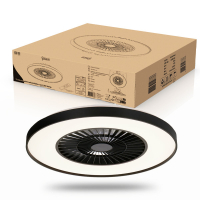 Ανεμιστήρας οροφής με λάμπα LED | Ø 60,4 cm | 2000-4000K | Μαύρο | 52W LDR02462