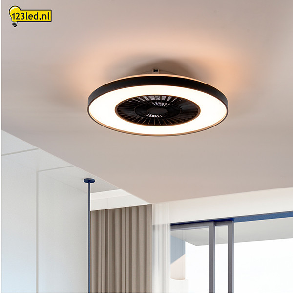 Ανεμιστήρας οροφής με λάμπα LED | Ø 60,4 cm | 2000-4000K | Μαύρο | 52W LDR02462 - 3